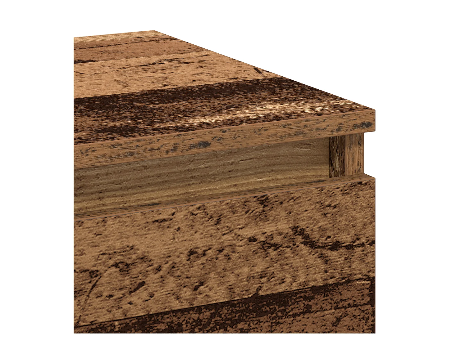 Nachtkastje in oud hout 40x35x70 cm in spaanplaat