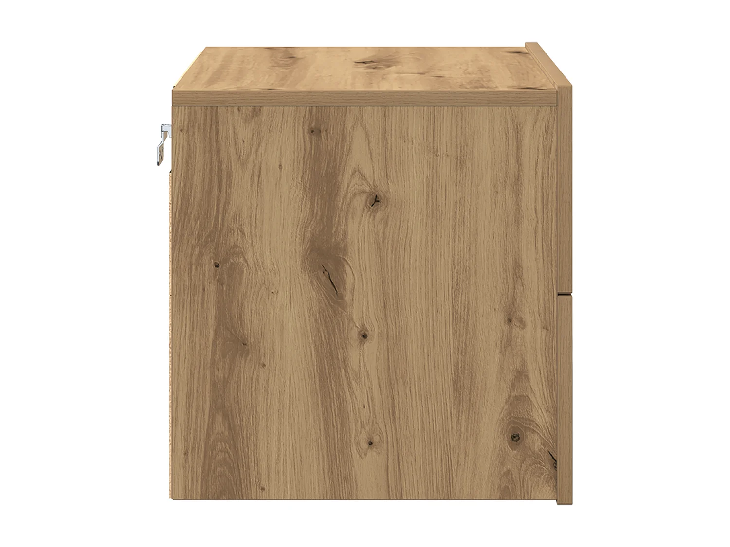 Comodino con LED in rovere lavorato a mano 50x39x41 cm