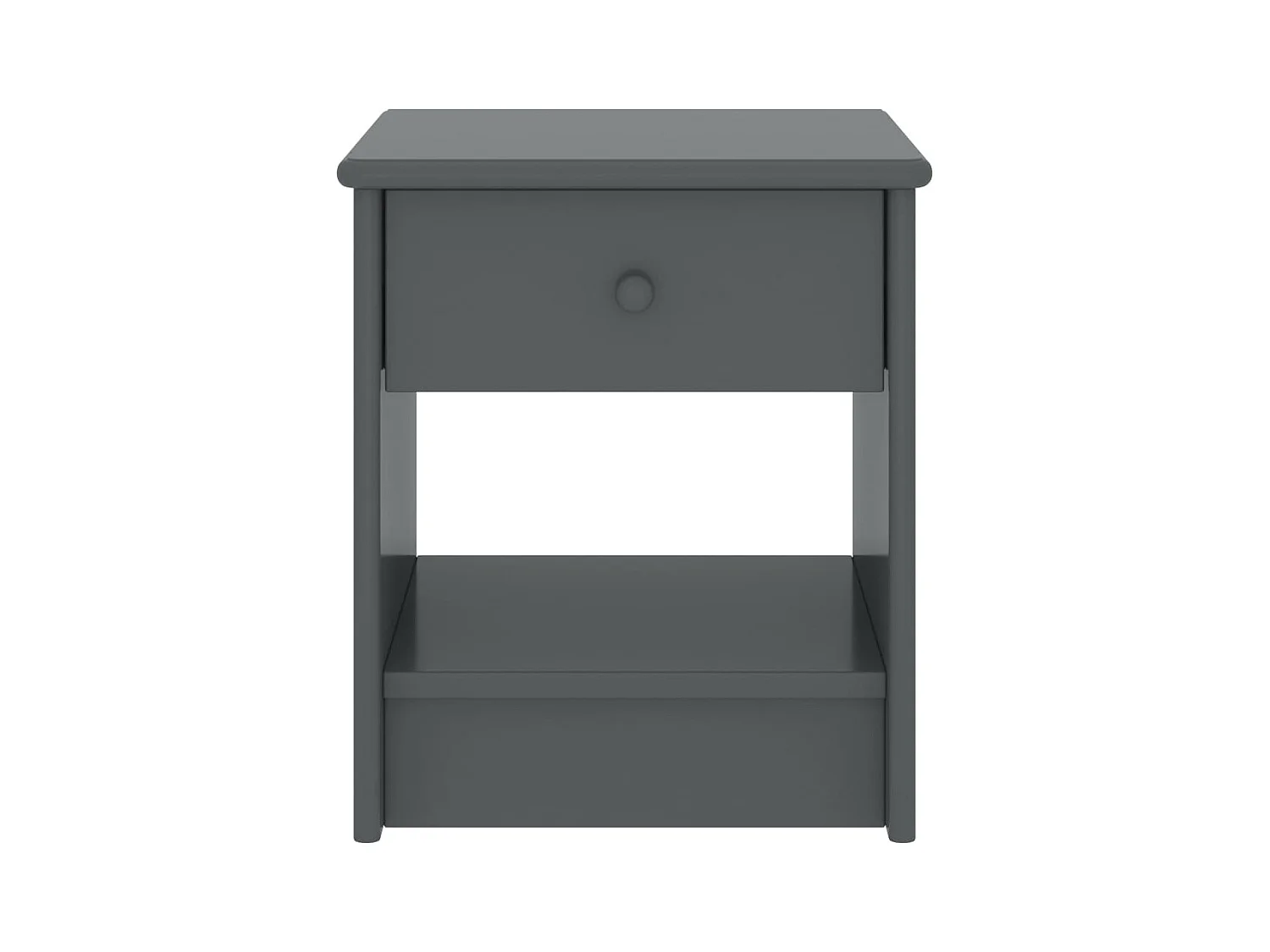 Table de chevet Gris foncé 35x30x40 cm Bois de pin massif