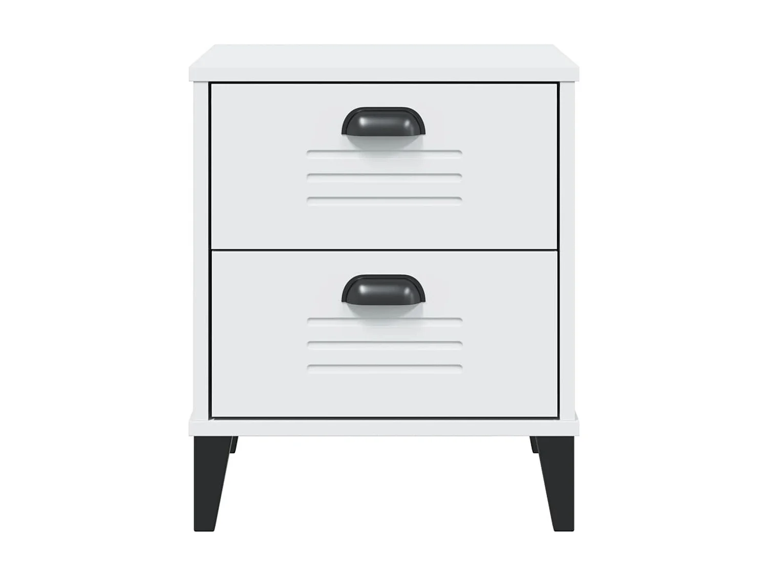 Table de chevet blanc bois d'ingénierie