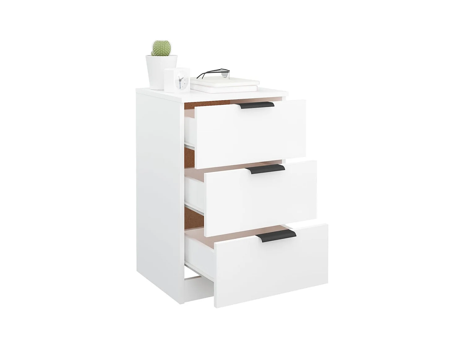 Nachtkastjes 2 stuks Wit 40x36x65 cm