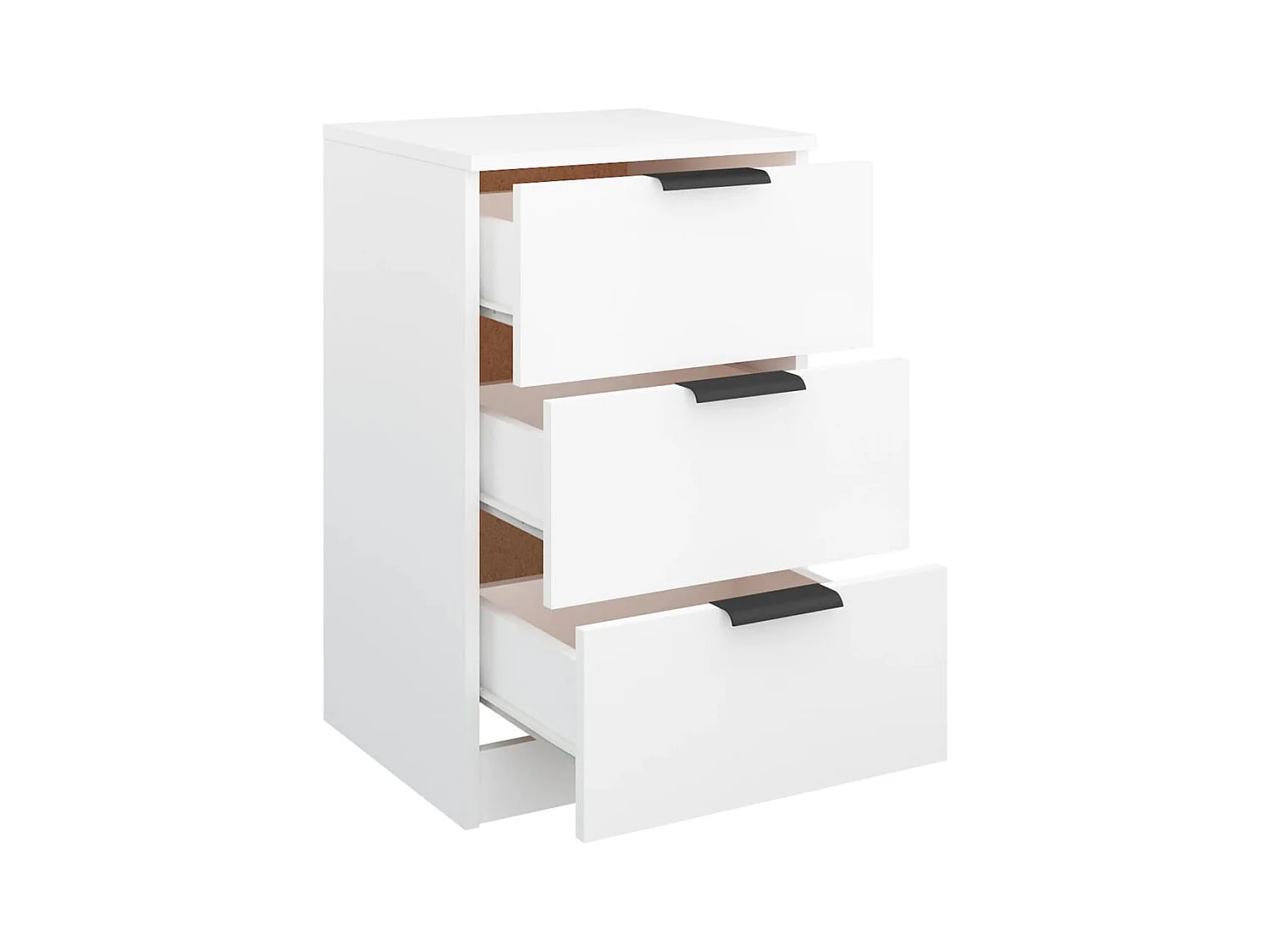 Nachtkastjes 2 stuks Wit 40x36x65 cm