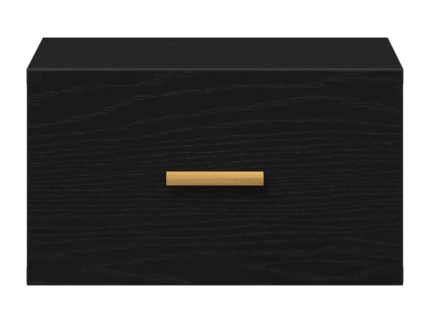 Mesita de noche de pared Roble negro 35x35x20 cm