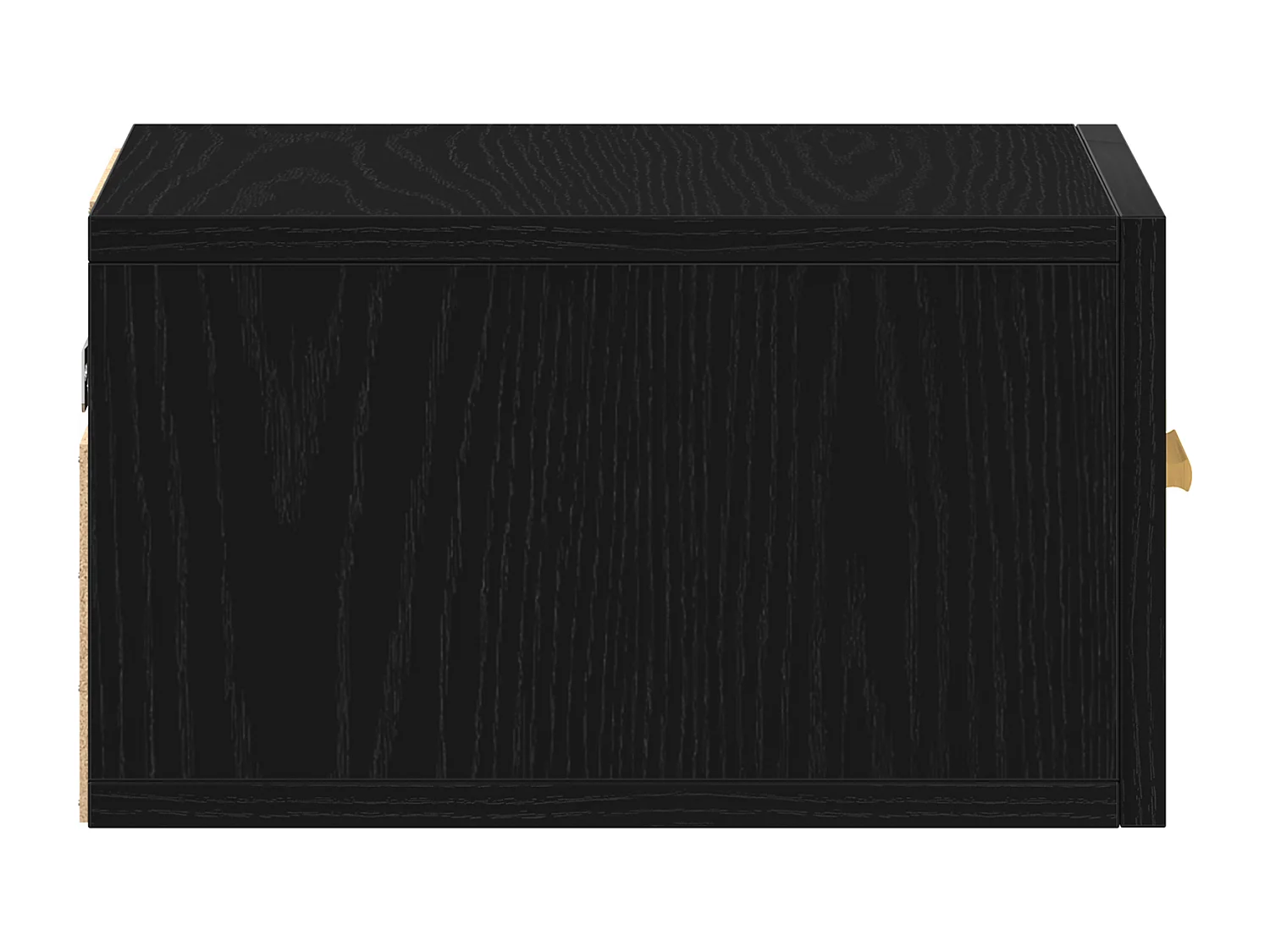 Mesita de noche de pared Roble negro 35x35x20 cm