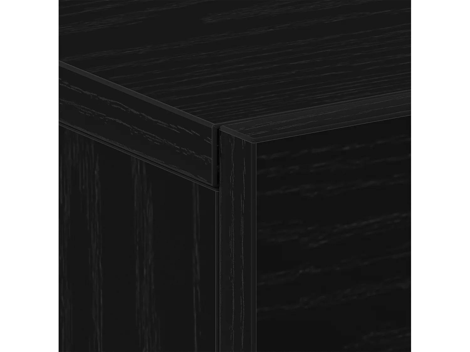 Mesita de noche de pared Roble negro 35x35x20 cm