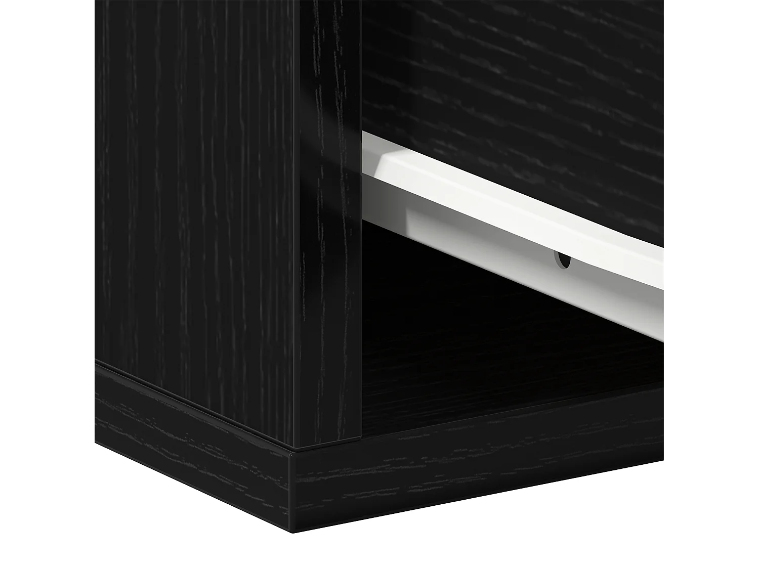 Wandnachtkastje Zwart eiken 35x35x20 cm