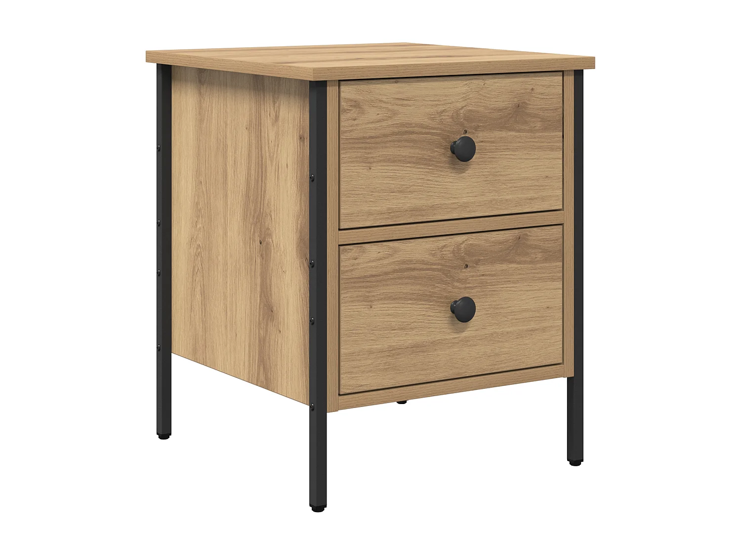 Comodino Artisan Oak 40x42x50 cm in legno ingegnerizzato