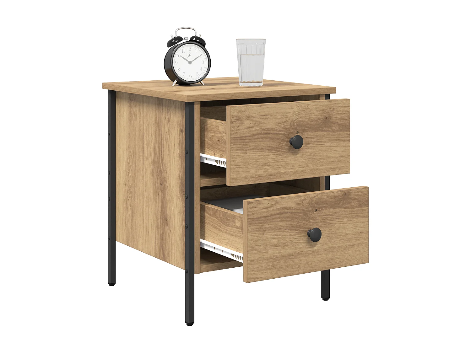 Comodino Artisan Oak 40x42x50 cm in legno ingegnerizzato