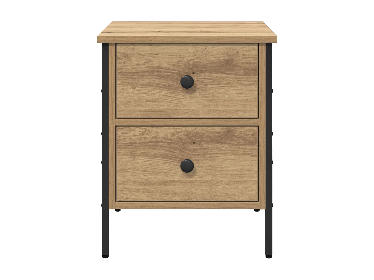 Cabinet de Chevet Artisan Chêne 40x42x50 cm Bois d'Ingénierie