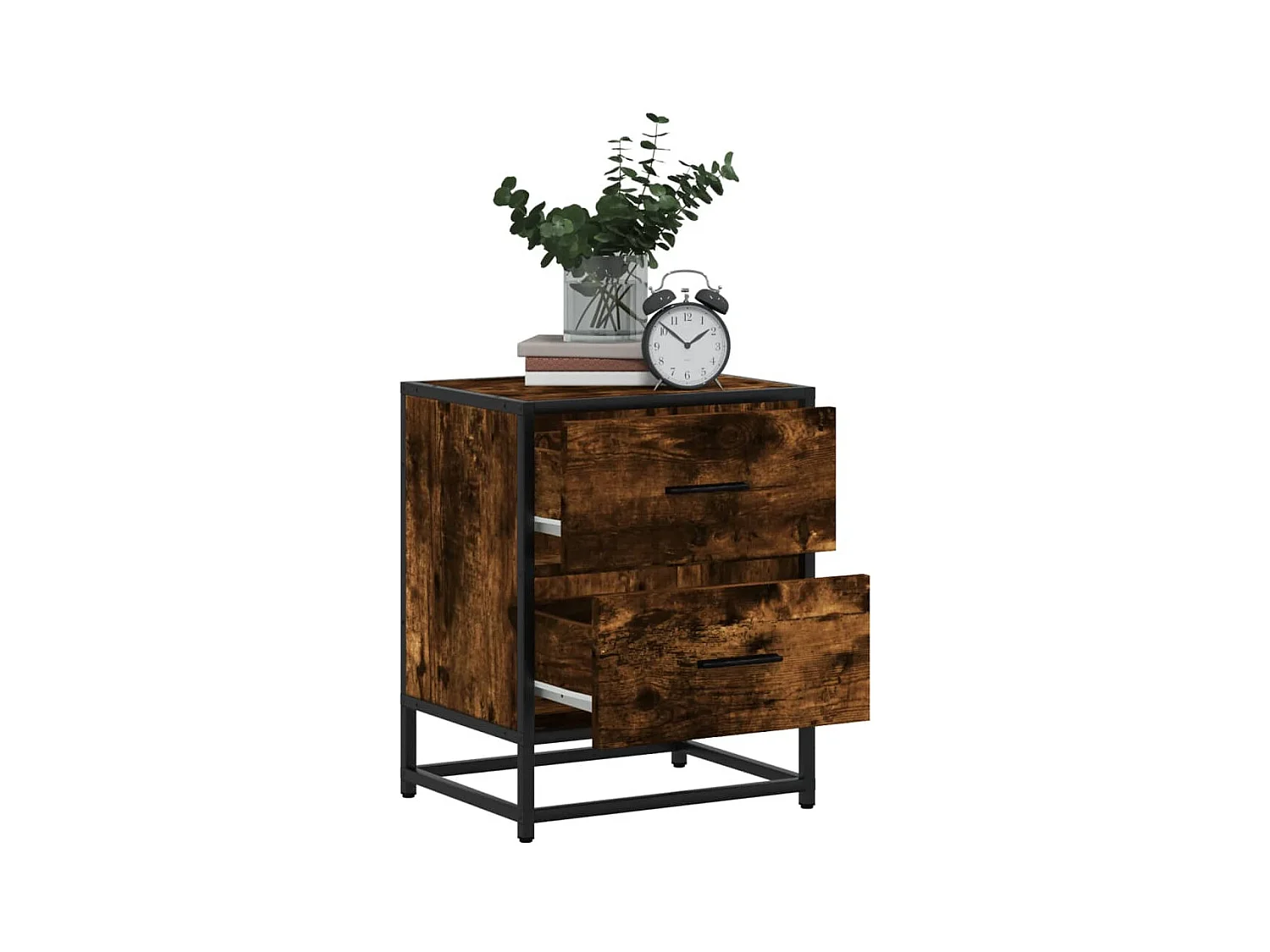 Tables de chevet 2 pcs chêne fumé 40x31x50 cm bois ingénierie