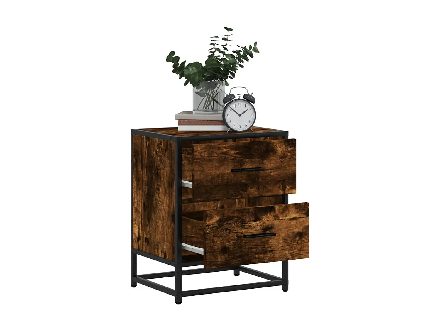 Tables de chevet 2 pcs chêne fumé 40x31x50 cm bois ingénierie