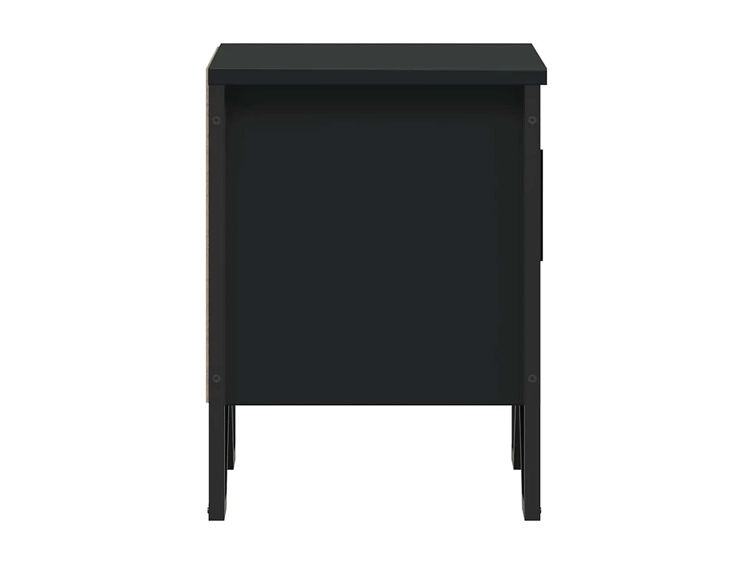 Comodino nero 40 x 30 x 40 cm in truciolato