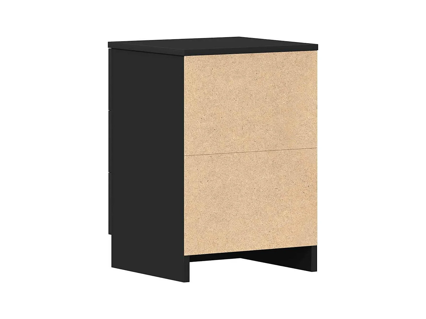 Comodino Nero 38 x 35 x 56 cm Legno ingegnerizzato