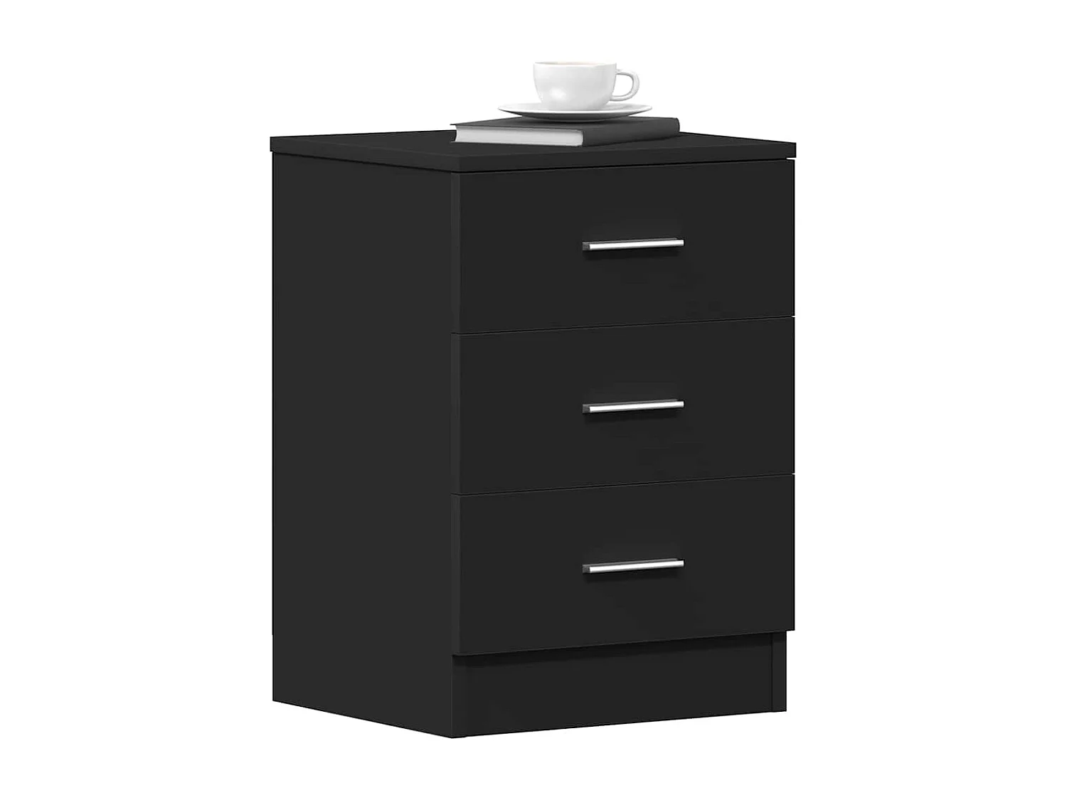 Table de chevet Noir 38 x 35 x 56 cm Bois d'ingénierie