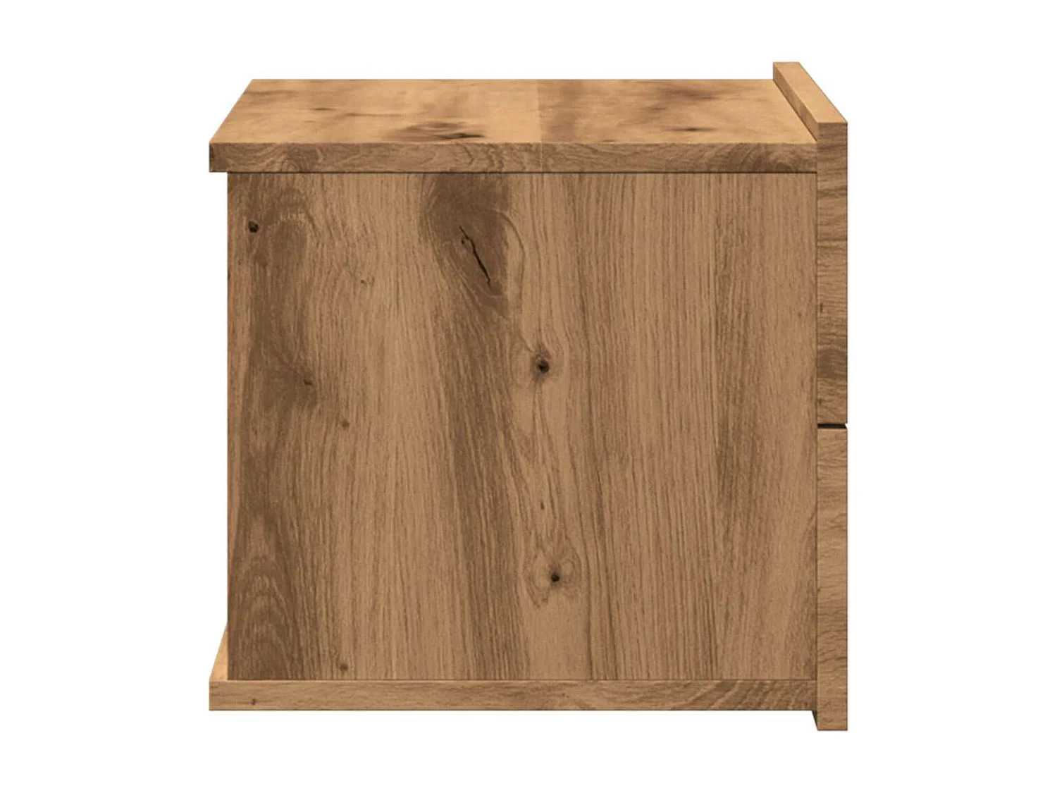 Wandnachtkastje in handgemaakt eikenhout 40x32x30 cm