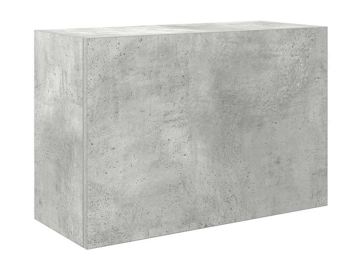 Mueble de baño de pared gris hormigón 60x25x40 cm madera de ingeniería