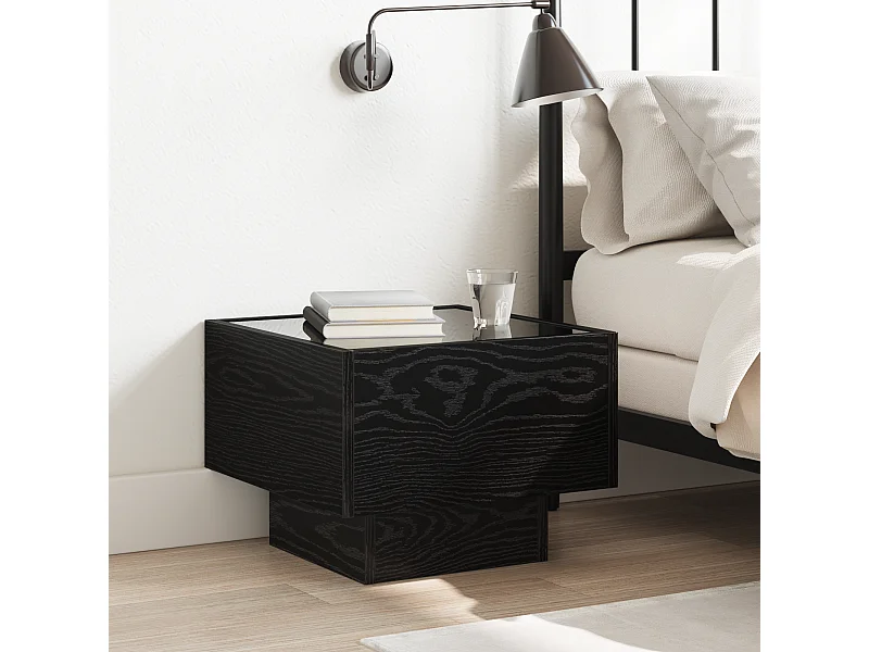 Mobile contenitore in rovere nero 40 x 40 x 30 cm