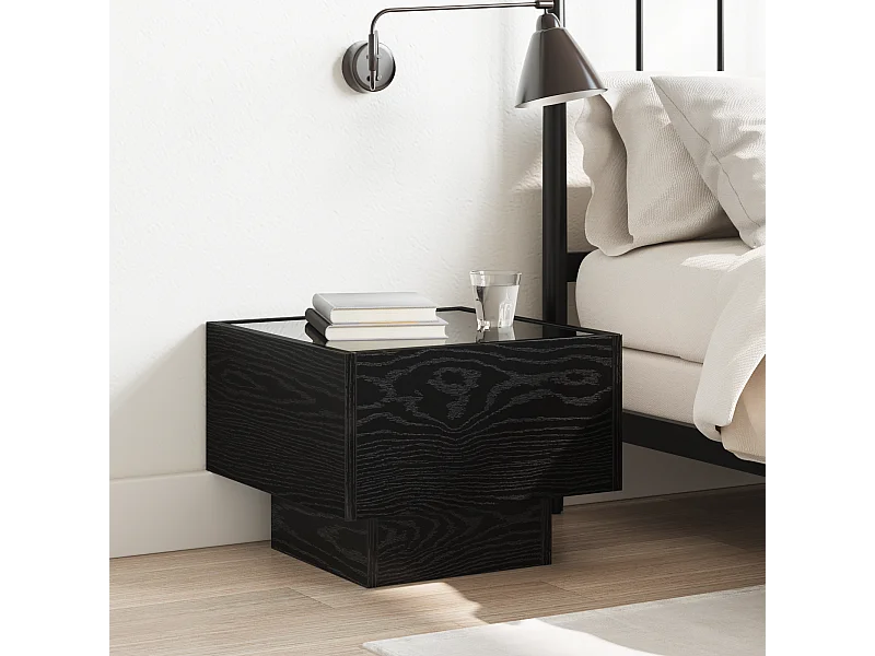 Mobile contenitore in rovere nero 40 x 40 x 30 cm