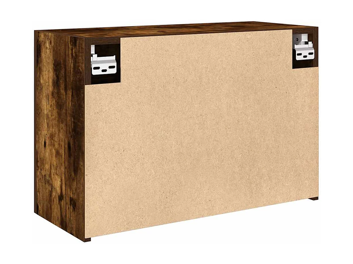 Gerookt eiken badkamerkast 60x25x40 cm bewerkt hout