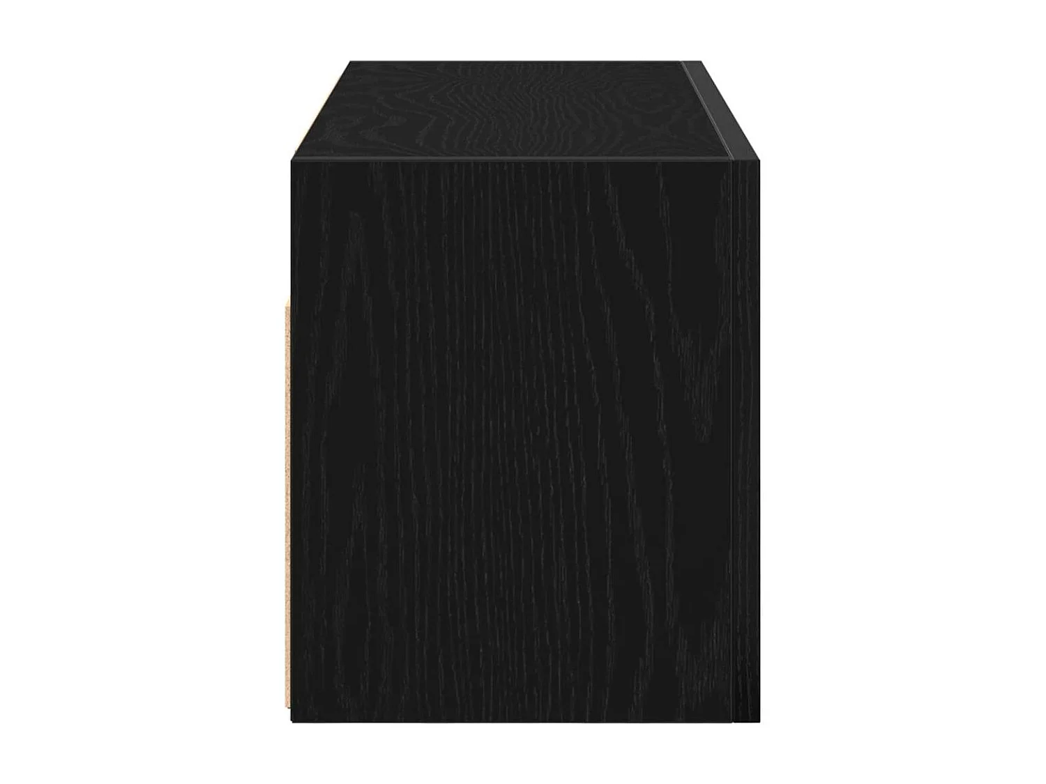 Armoire murale de bain noir 60x25x30 cm bois d'ingénierie