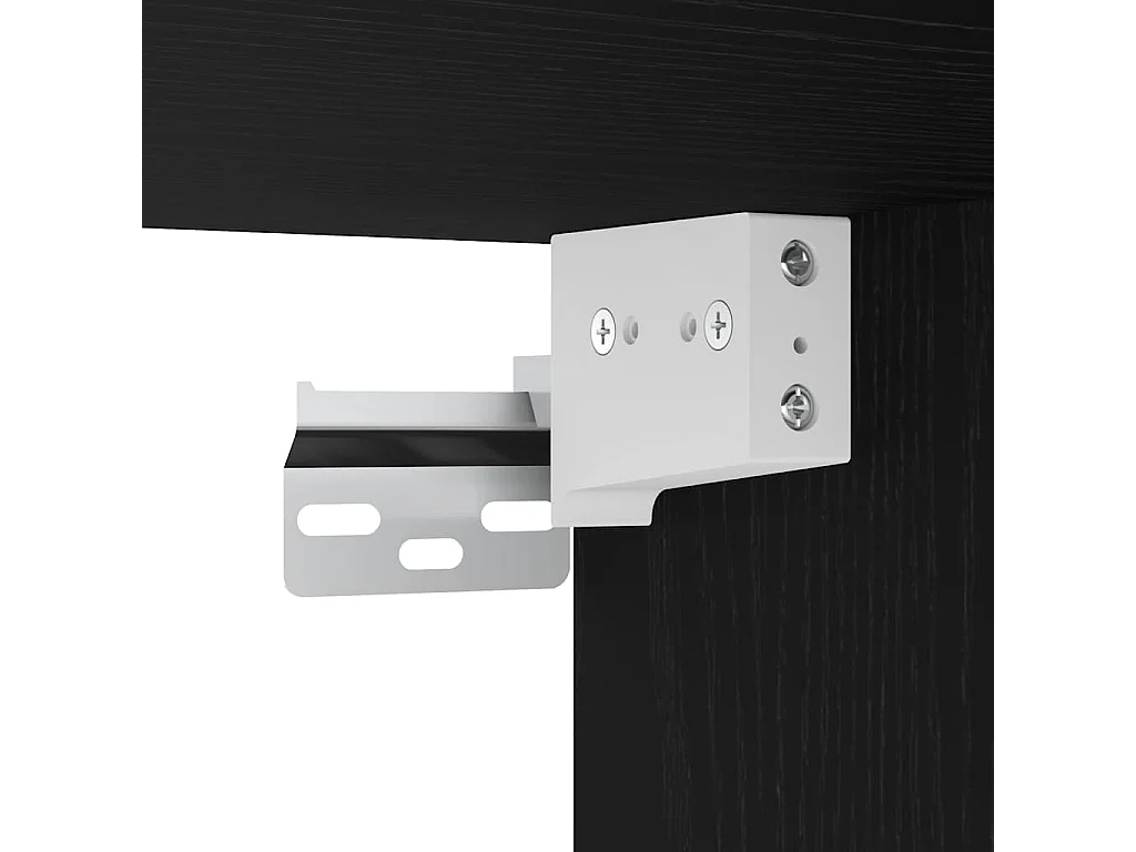 Armoire murale de bain noir 60x25x30 cm bois d'ingénierie