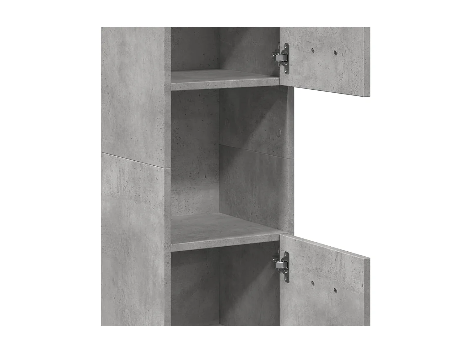 Armoire de salle de bain suspendue gris béton bois d'ingénierie