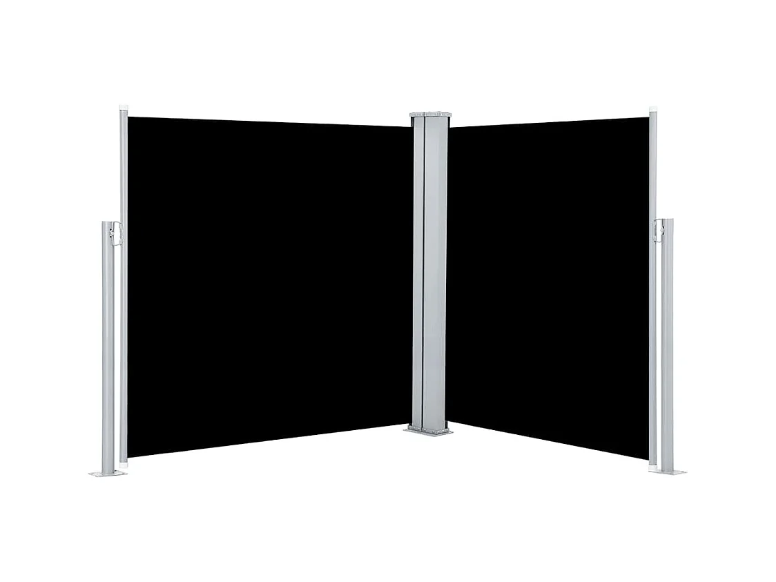 Auvent latéral rétractable Noir 140 x 600 cm