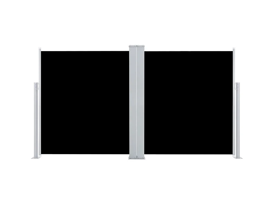 Auvent latéral rétractable Noir 140 x 600 cm