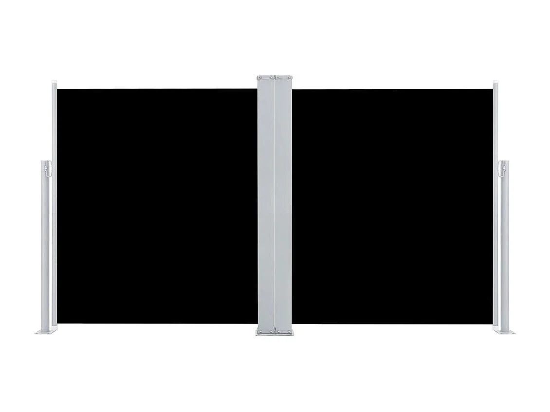 Auvent latéral rétractable Noir 140 x 600 cm
