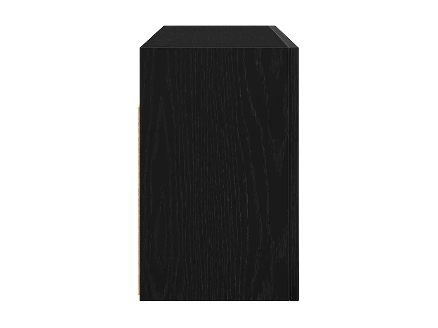 Armoire murale de bain noir 80x25x40 cm bois d'ingénierie