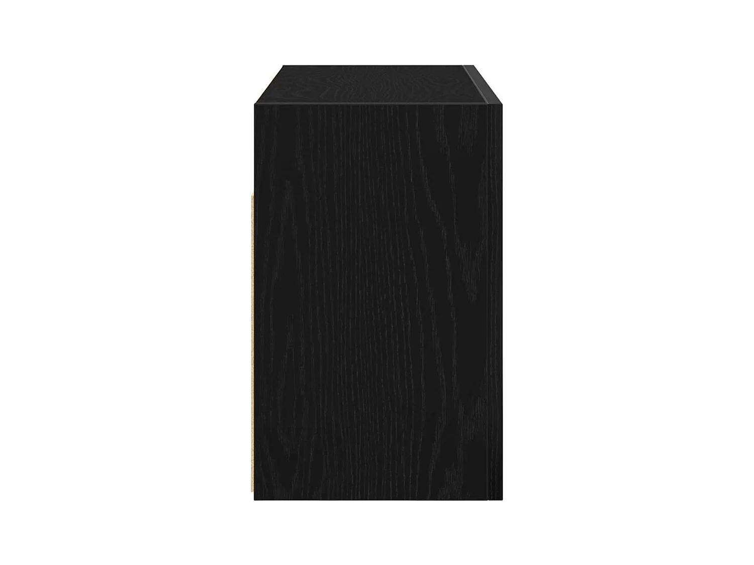 Armoire murale de bain noir 60x25x40 cm bois d'ingénierie