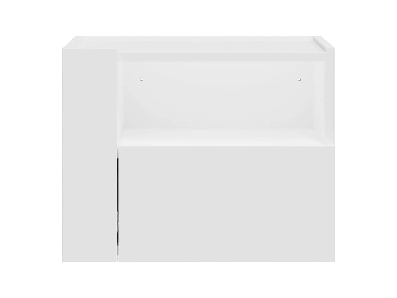 Tables de chevet murales 2 pcs blanc 45x30x35 cm