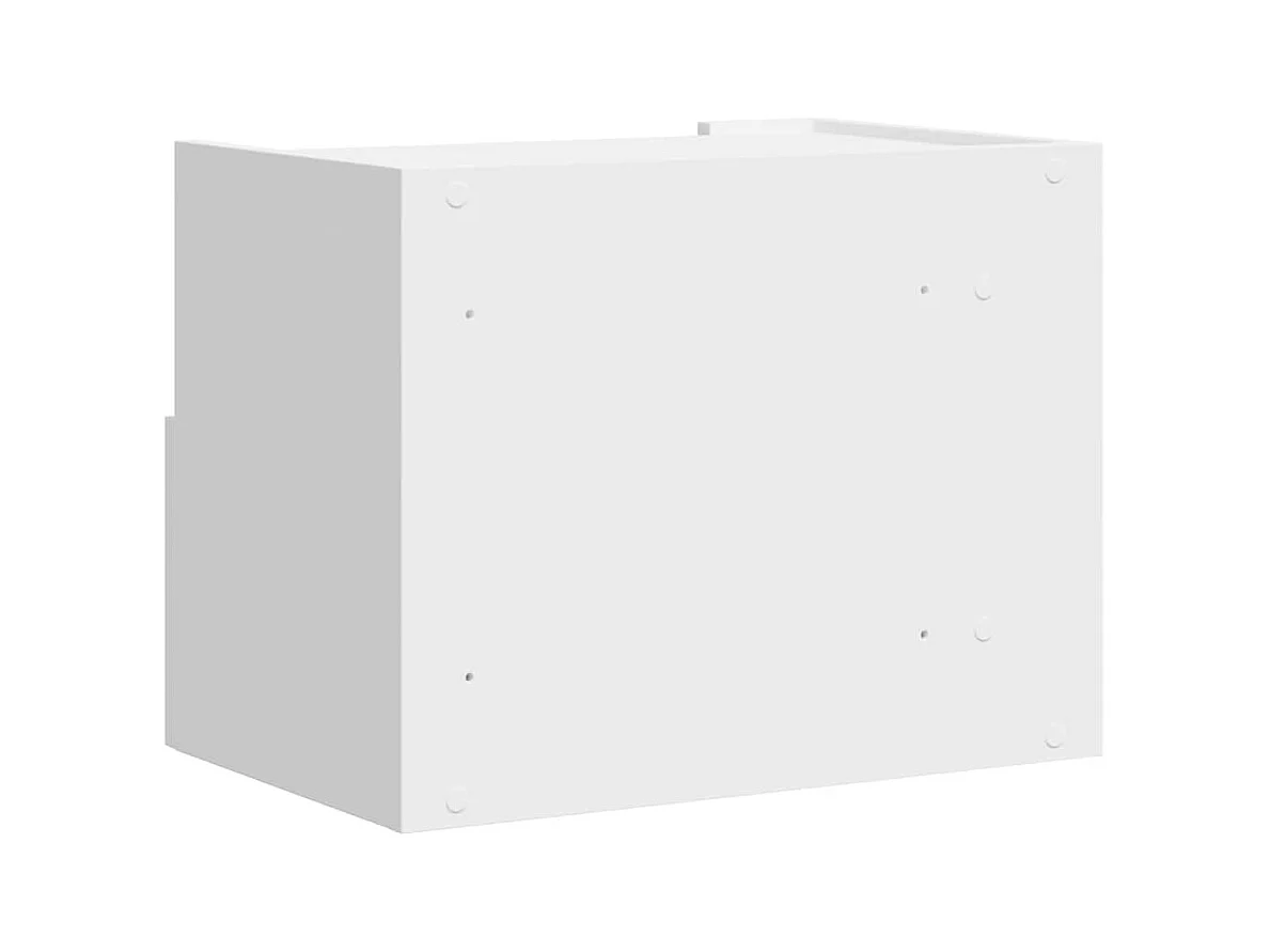 Tables de chevet murales 2 pcs blanc 45x30x35 cm