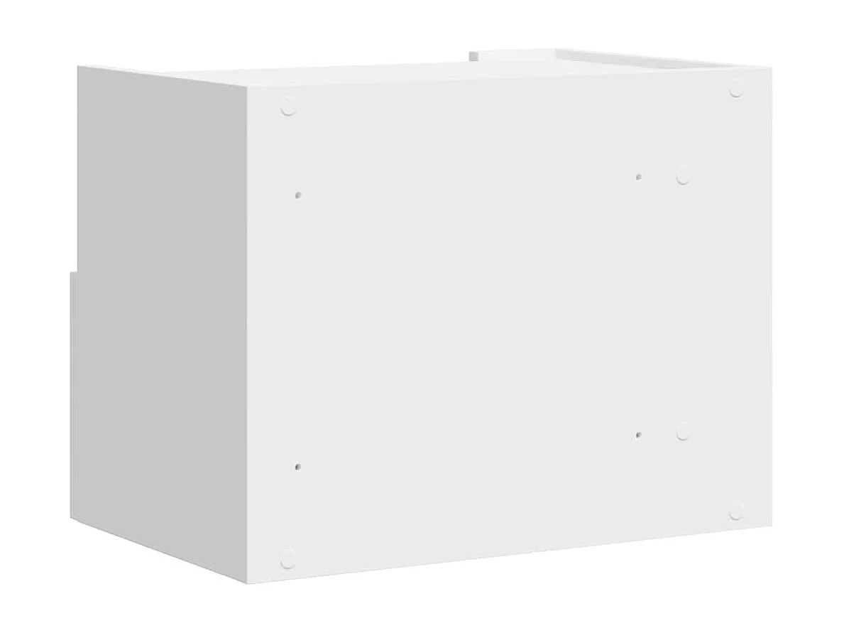 Tables de chevet murales 2 pcs blanc 45x30x35 cm