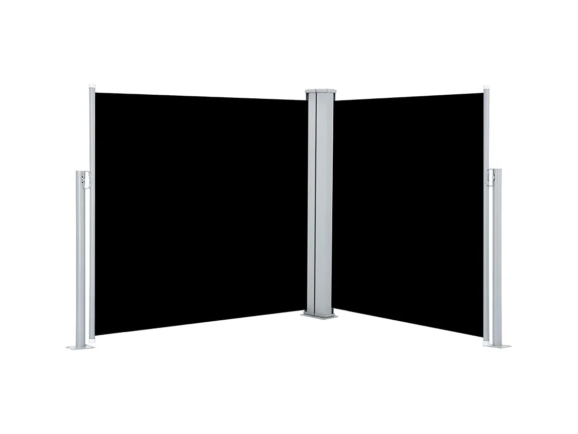 Uitschuifbaar zijluifel Zwart 120 x 600 cm
