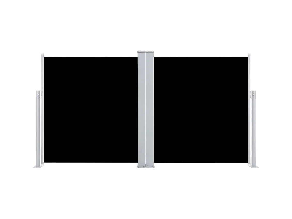 Uitschuifbaar zijluifel Zwart 120 x 600 cm