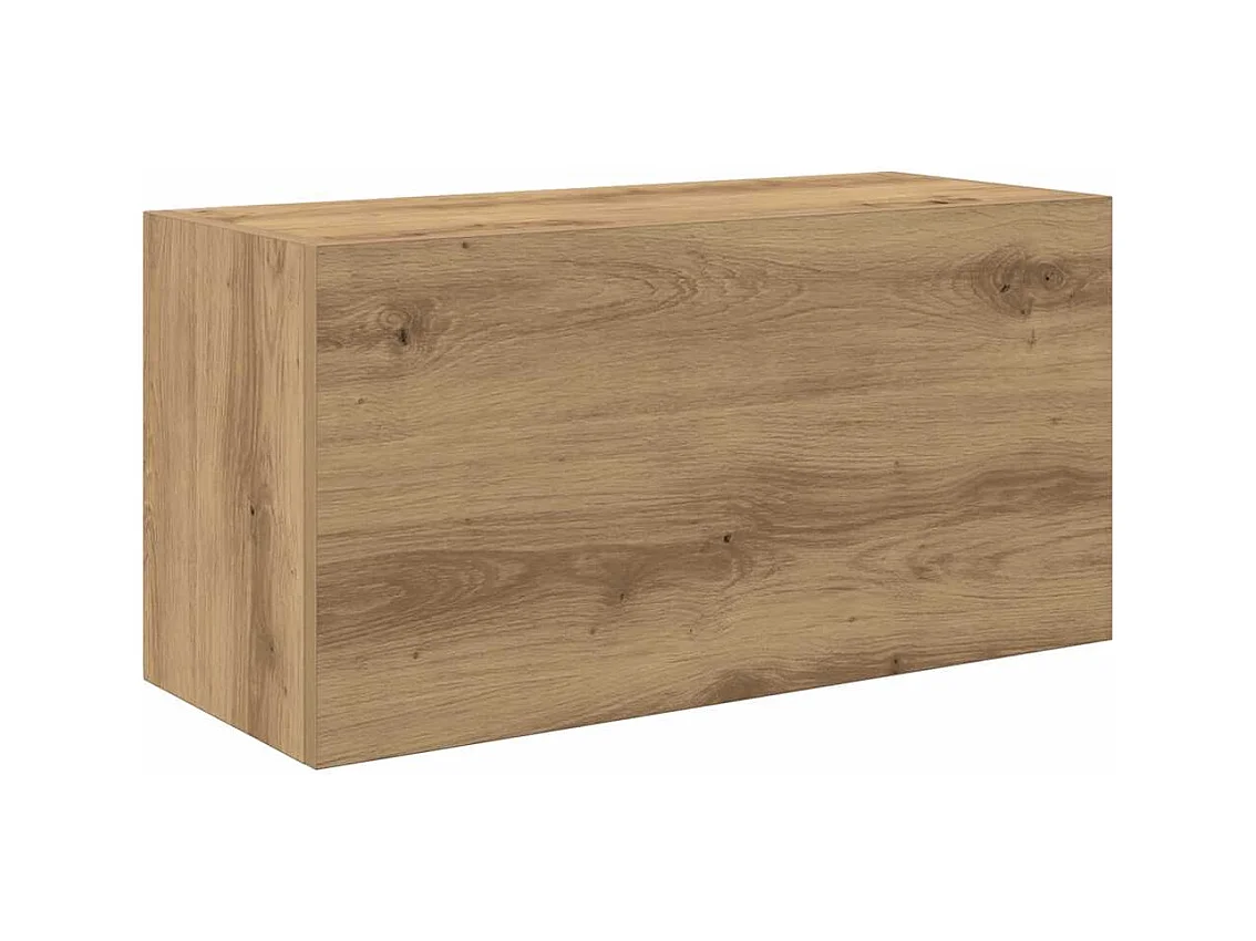 Armoire murale de bain chêne artisanal bois d'ingénierie