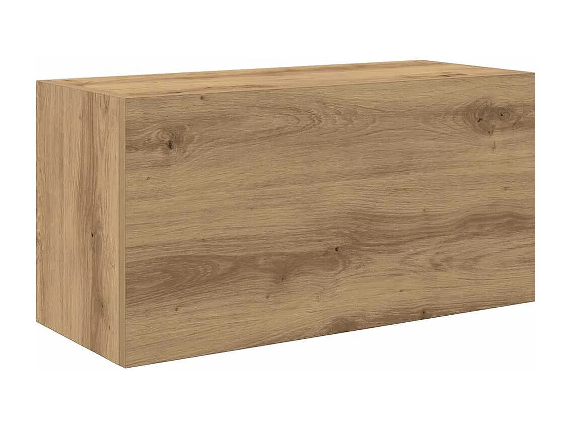 Armoire murale de bain chêne artisanal bois d'ingénierie