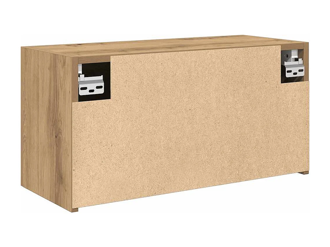 Armoire murale de bain chêne artisanal bois d'ingénierie