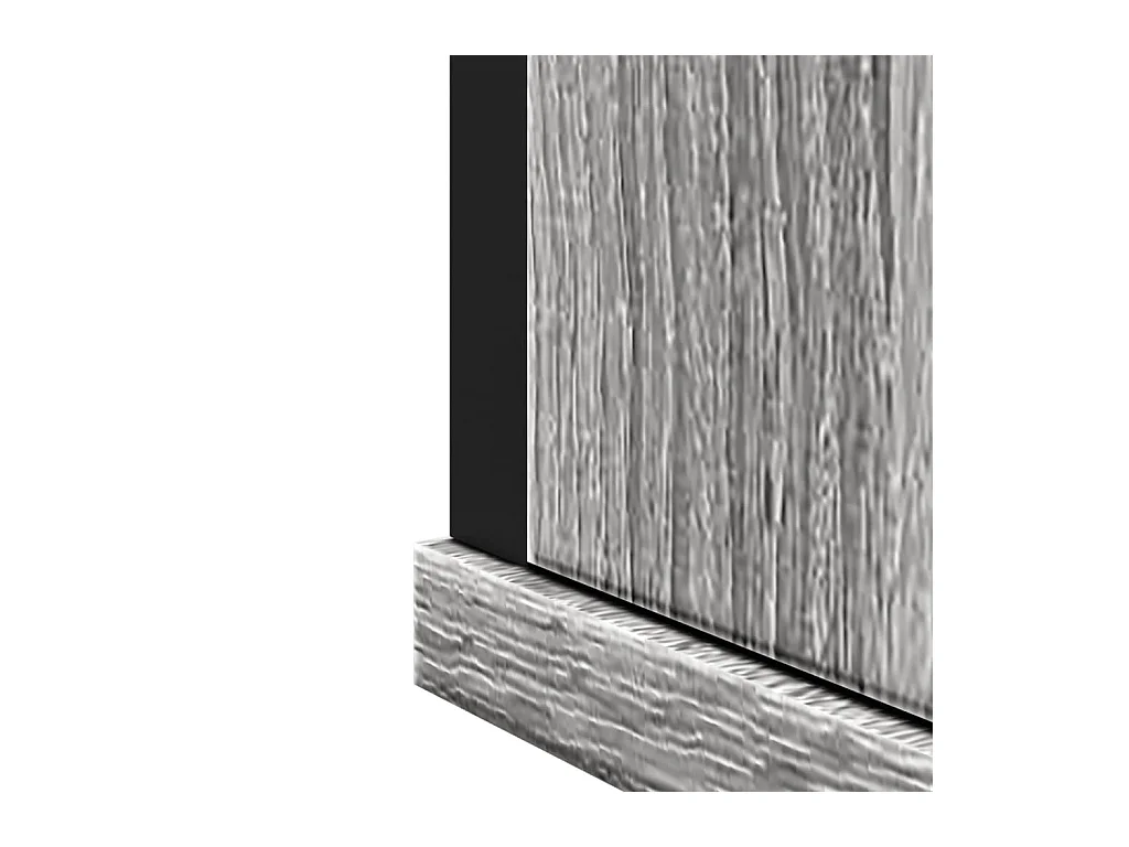 Mobiletto per bagno con specchio in legno ingegnerizzato grigio Sonoma