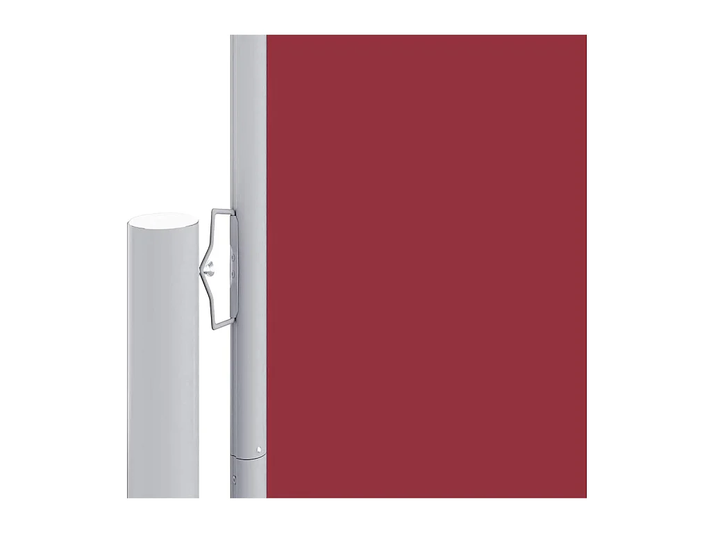 Auvent latéral rétractable Rouge 117x1200 cm