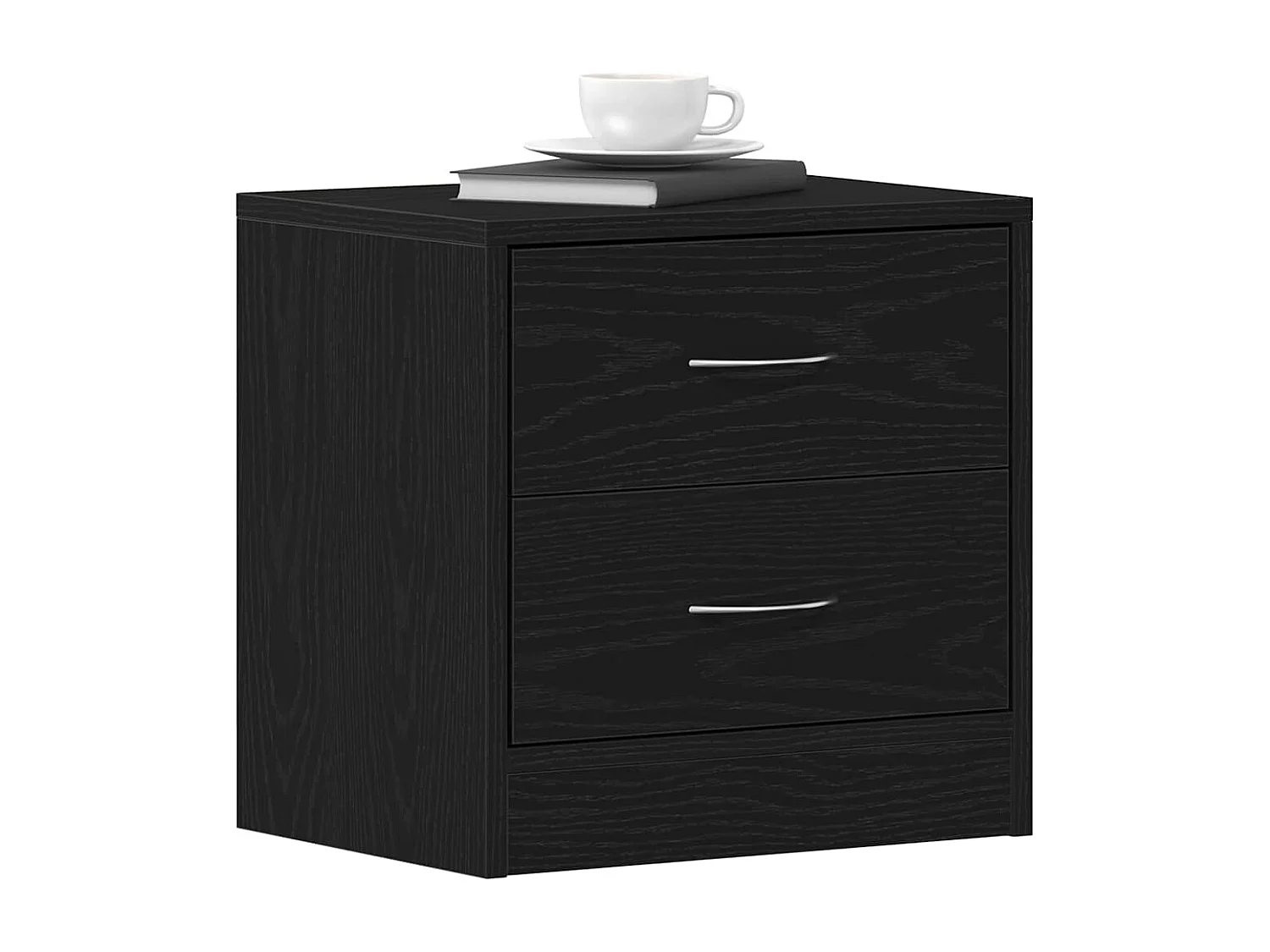 mesitas de noche de roble negro, 40 x 30 x 40 cm, madera de ingeniería