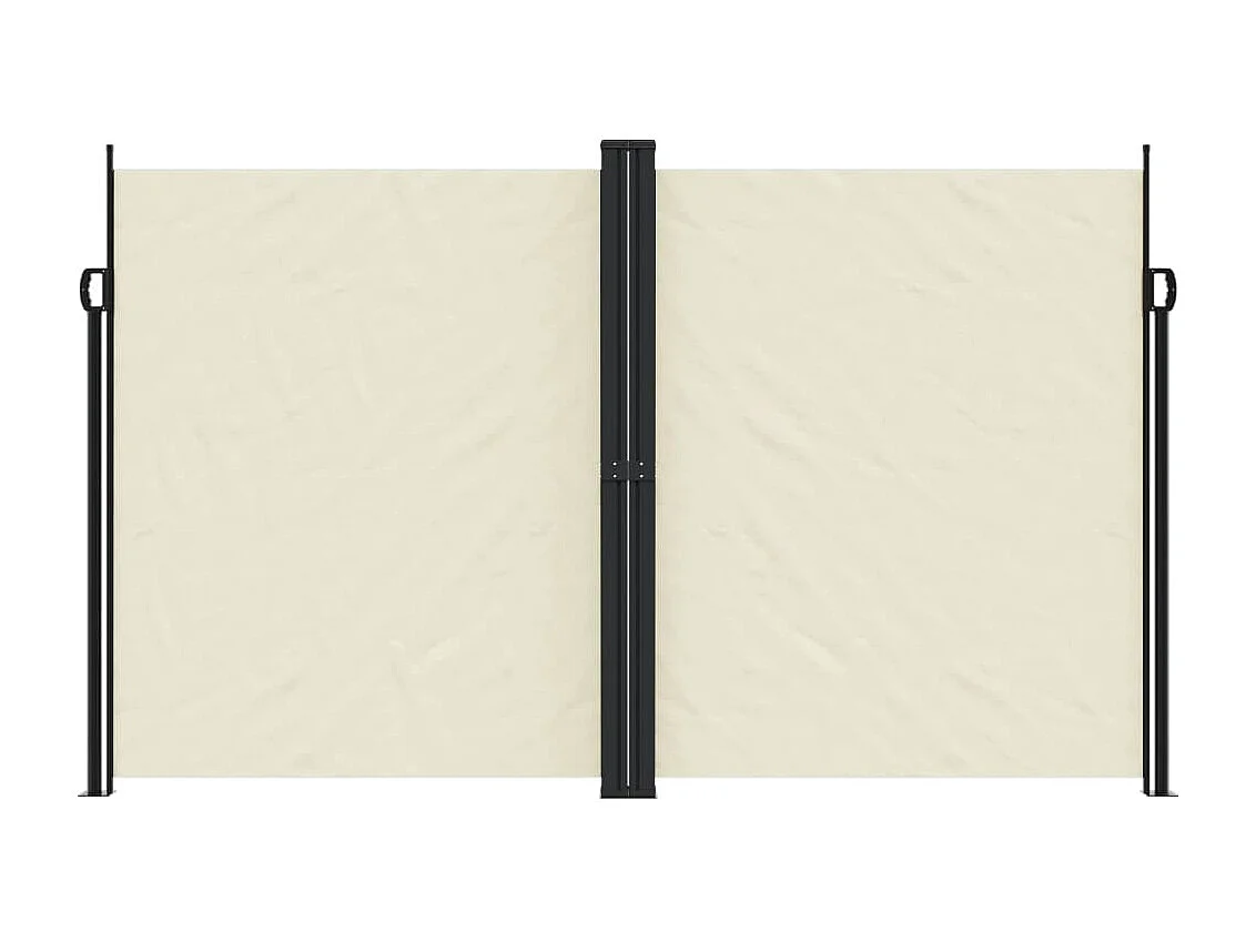 Auvent latéral rétractable crème 200x1000 cm