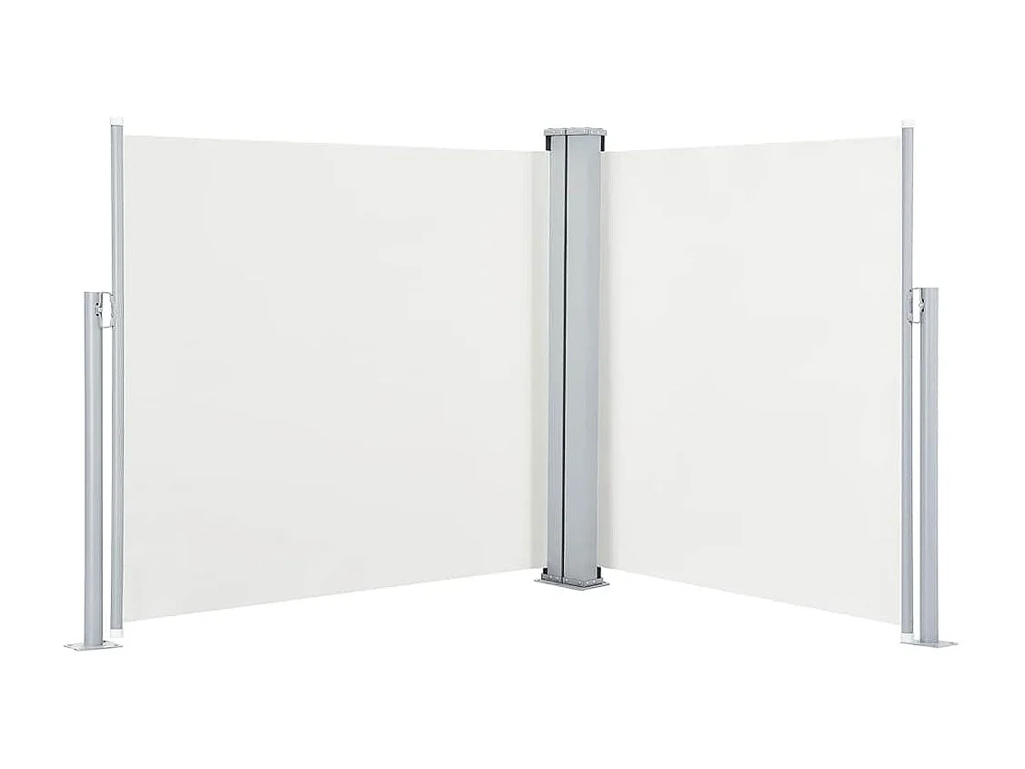 Auvent latéral rétractable Crème 100 x 600 cm