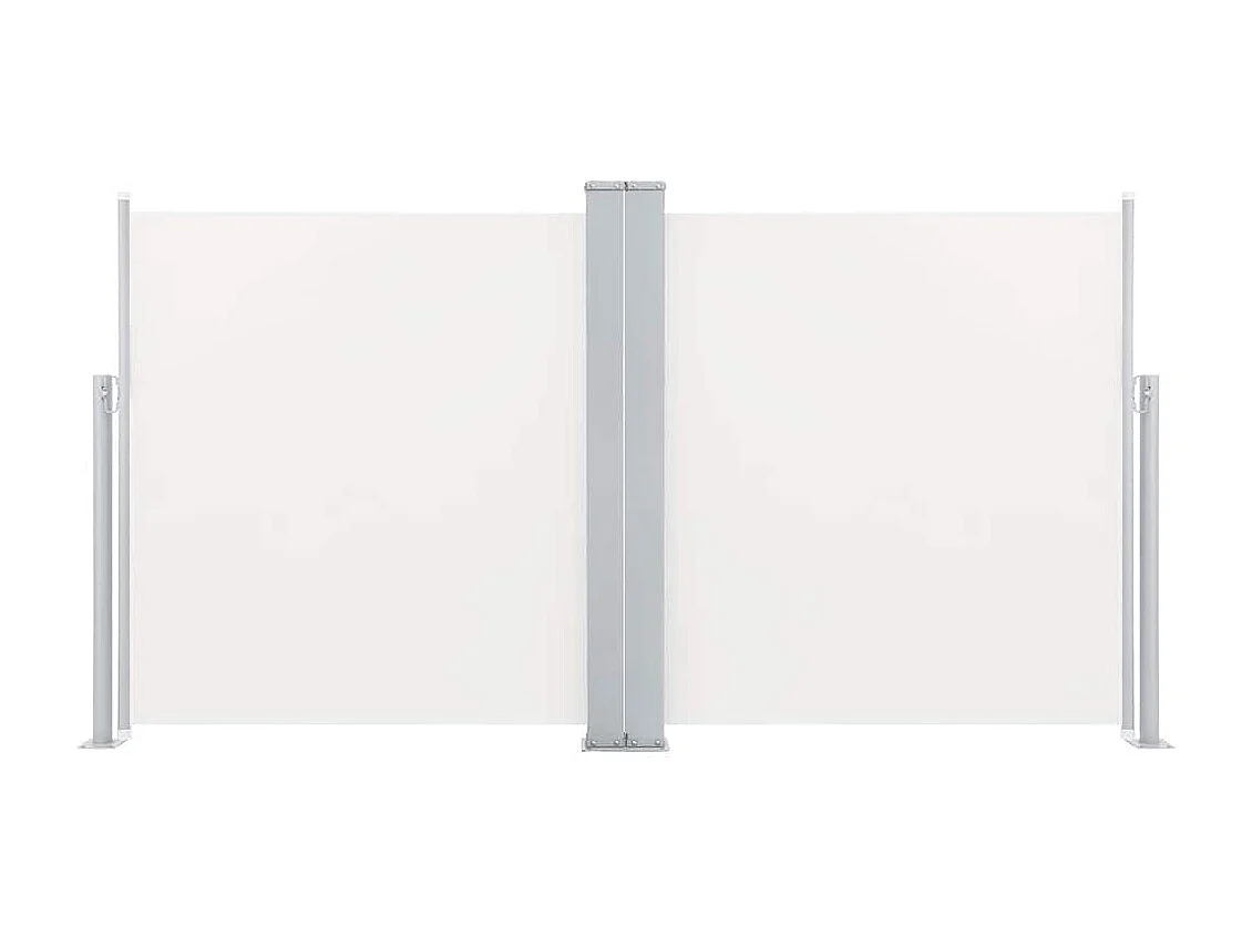 Auvent latéral rétractable Crème 100 x 600 cm