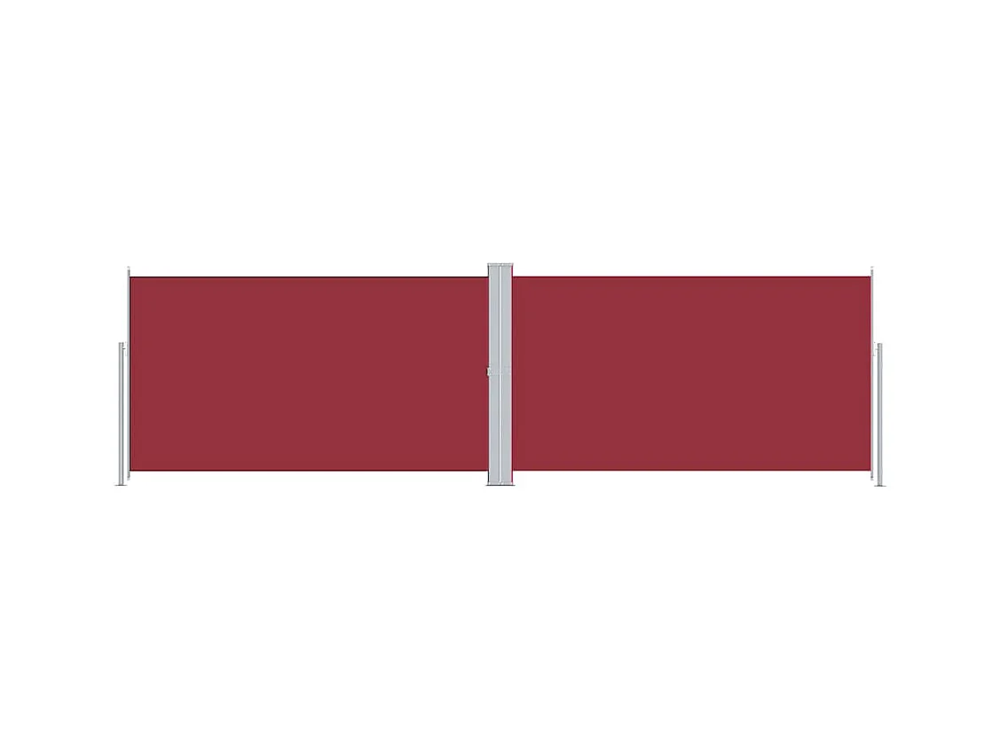 Toldo lateral retráctil Rojo 180x600 cm