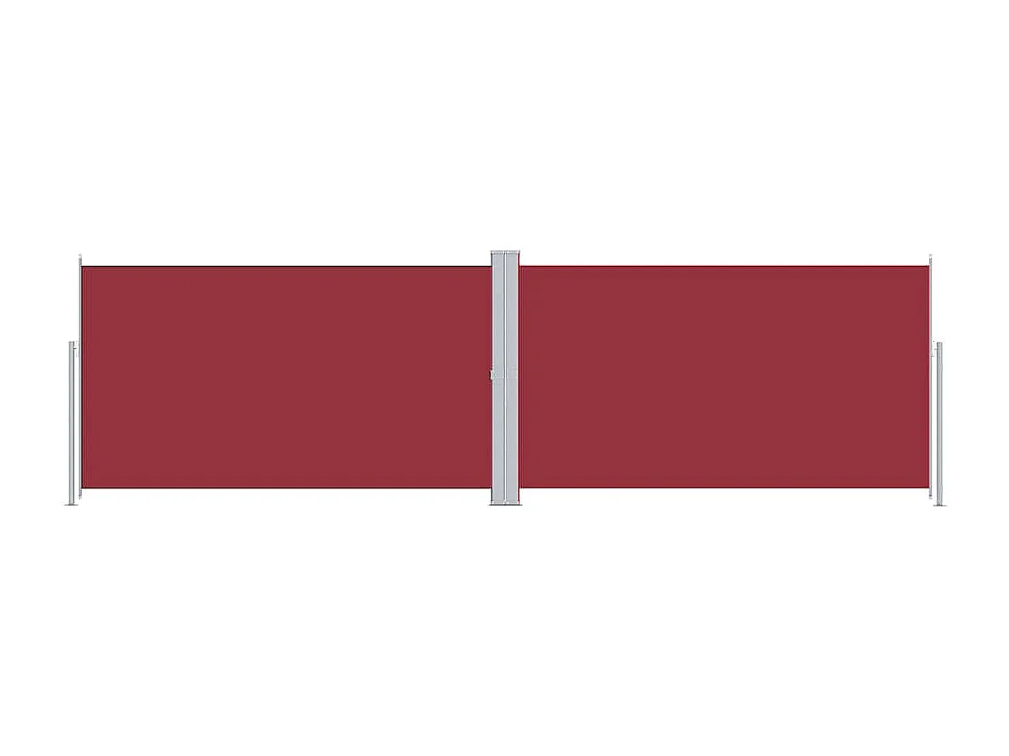 Auvent latéral rétractable Rouge 180x600 cm