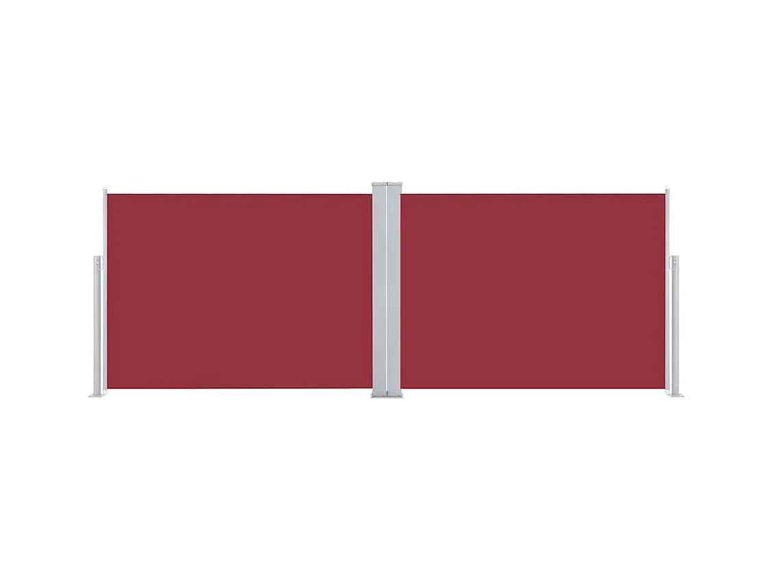 Auvent latéral rétractable Rouge 120 x 1000 cm