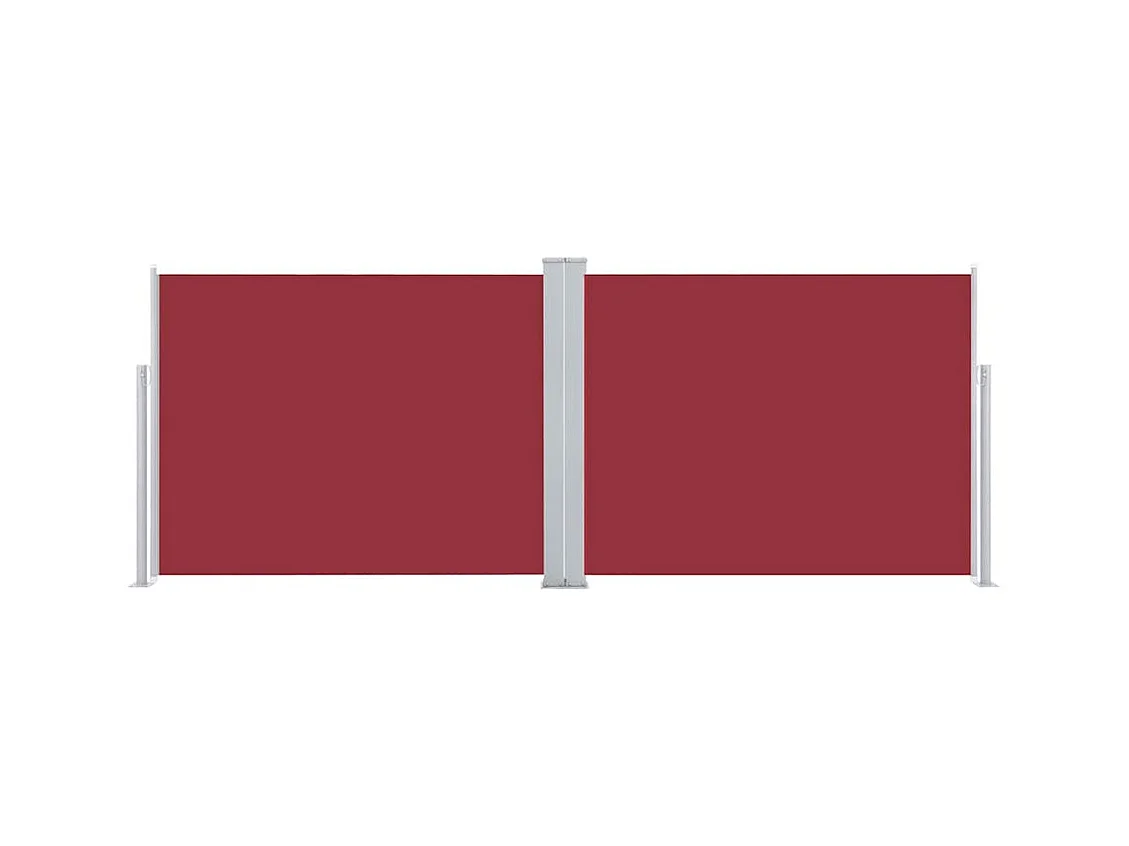 Auvent latéral rétractable Rouge 140 x 1000 cm