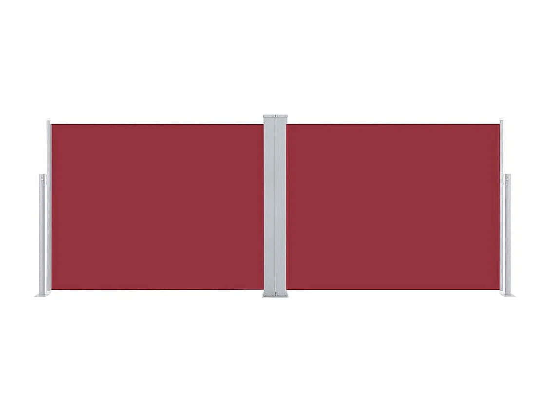Auvent latéral rétractable Rouge 140 x 1000 cm